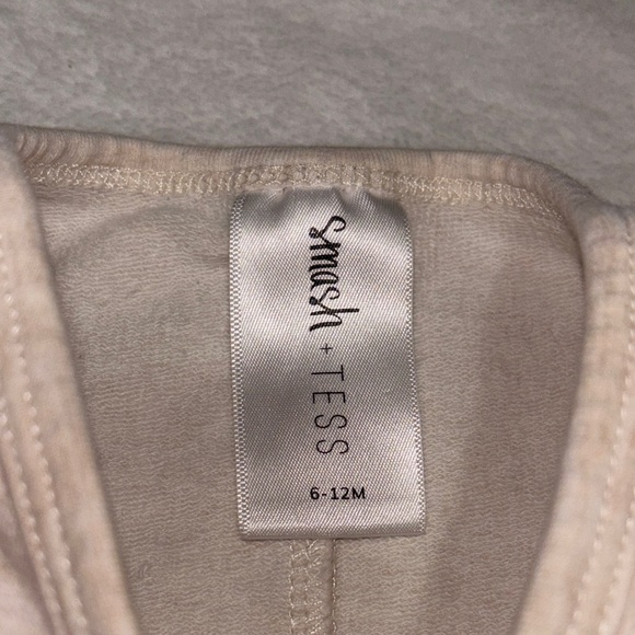 Smash + Tess cream tan Baby Romper with Snap Closures - Picture 6 of 9